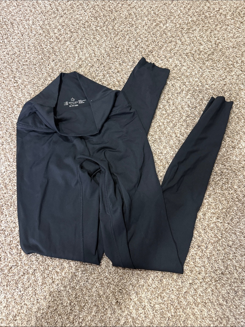 aerie Black High-Rise Performance Leggings